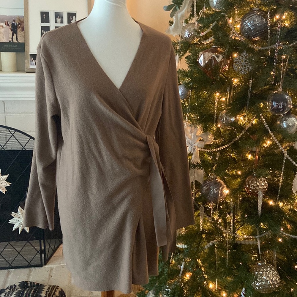 Wrap sweater